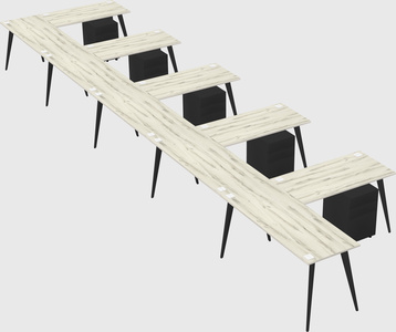 Modern l-shaped office desk
