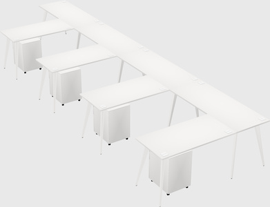 Modern l-shaped office desk
