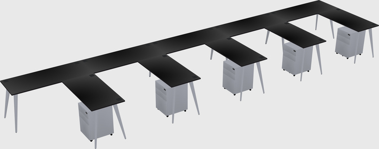Modern L-shaped Office Desk
