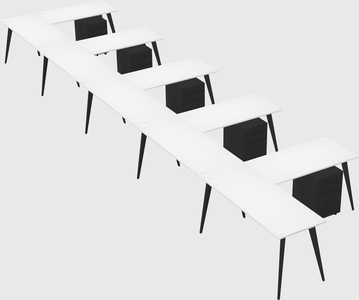 Modern l-shaped office desk