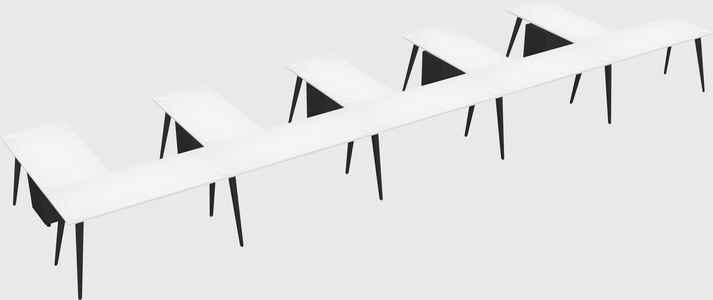Modern l-shaped office desk