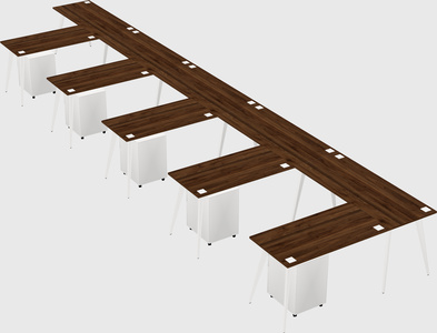 Modern l-shaped office desk