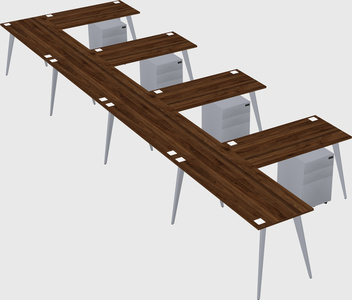 Modern l-shaped office desk