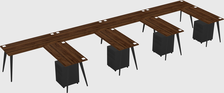 Modern L-shaped Office Desk