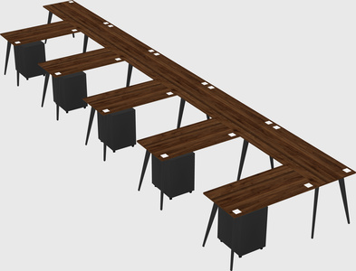 Modern l-shaped office desk
