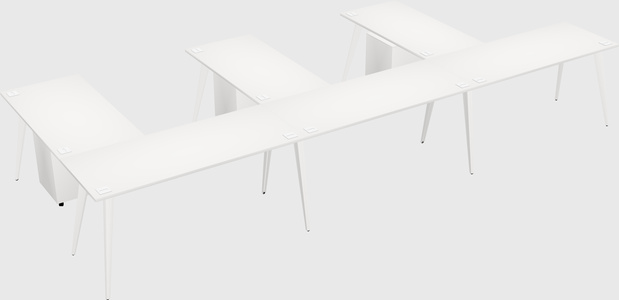 Modern l-shaped office desk