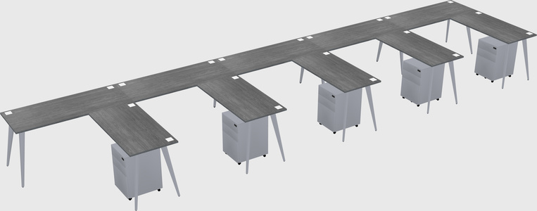 Modern L-shaped Office Desk