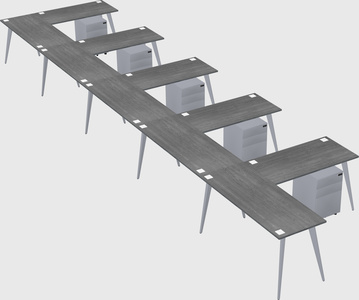 Modern l-shaped office desk