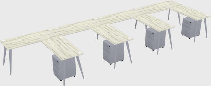 Modern L-shaped Office Desk