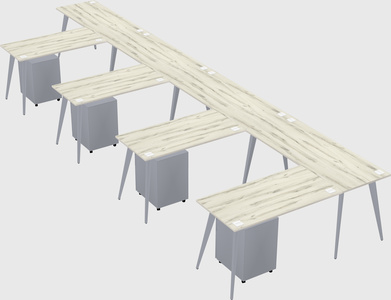 Modern l-shaped office desk