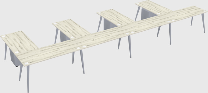 Modern l-shaped office desk