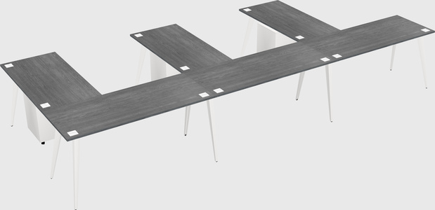 Modern l-shaped office desk