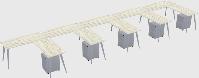 Modern L-shaped Office Desk