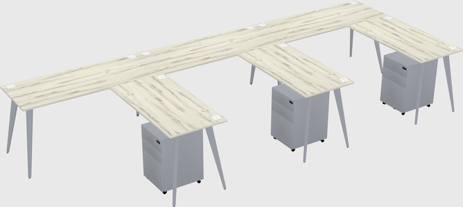 Modern L-shaped Office Desk