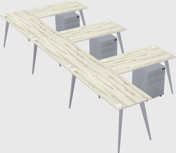 Modern l-shaped office desk