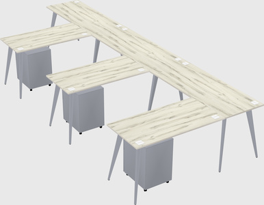 Modern l-shaped office desk