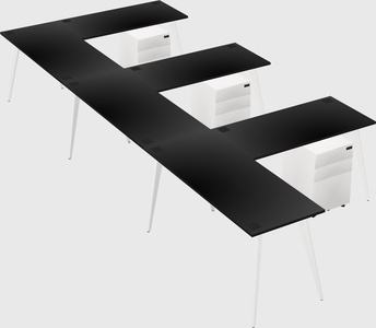 Modern l-shaped office desk