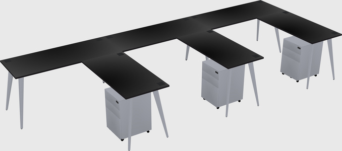 Modern L-shaped Office Desk