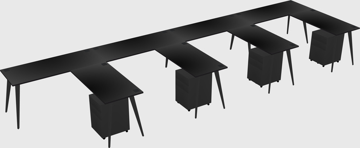 Modern L-shaped Office Desk