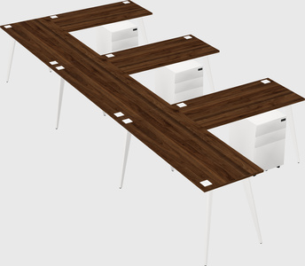 Modern l-shaped office desk