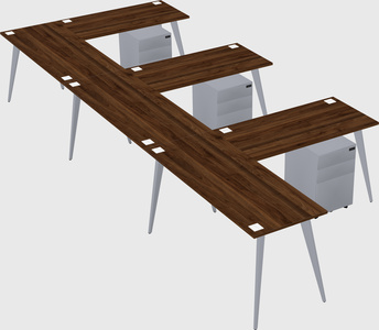 Modern l-shaped office desk