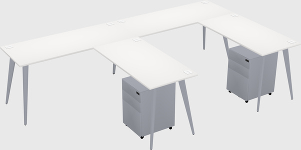 Modern L-shaped Office Desk