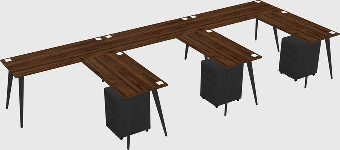 Modern L-shaped Office Desk