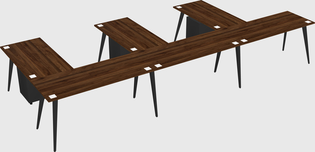 Modern l-shaped office desk