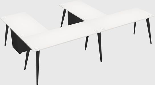 Modern l-shaped office desk