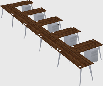 Modern l-shaped office desk