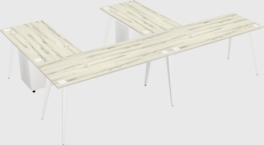 Modern l-shaped office desk