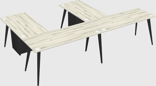 Modern l-shaped office desk