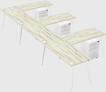 Modern l-shaped office desk