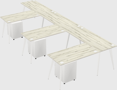 Modern l-shaped office desk