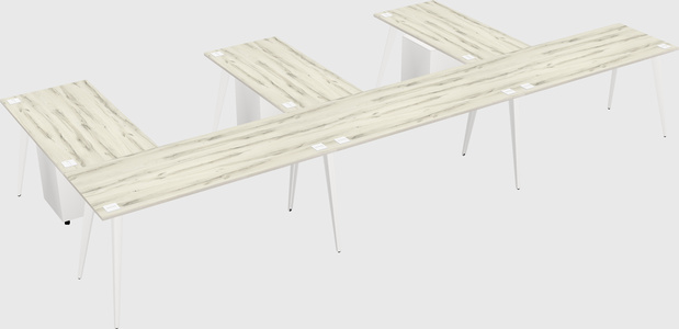 Modern l-shaped office desk