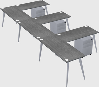 Modern l-shaped office desk