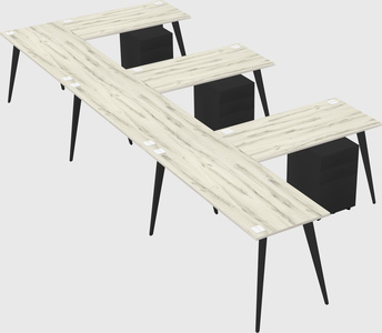 Modern l-shaped office desk