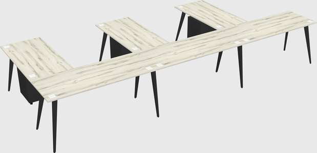Modern l-shaped office desk