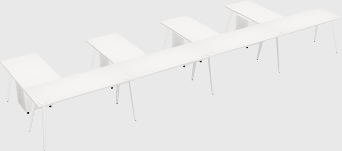 Modern l-shaped office desk