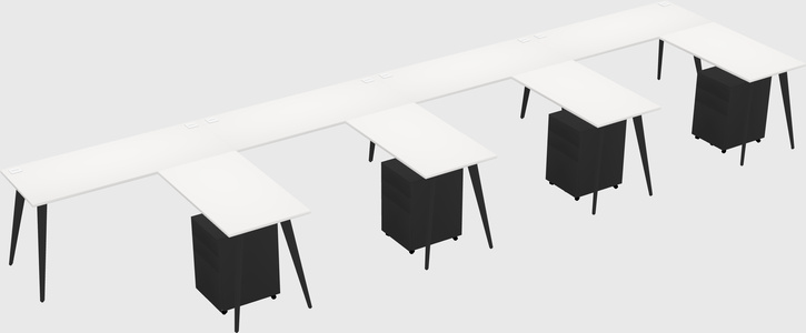 Modern L-shaped Office Desk