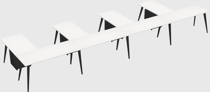 Modern l-shaped office desk