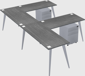 Modern l-shaped office desk