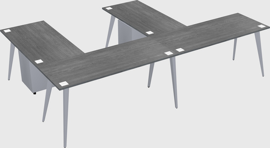 Modern l-shaped office desk