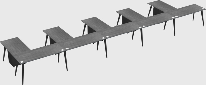 Modern l-shaped office desk