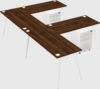 Modern l-shaped office desk