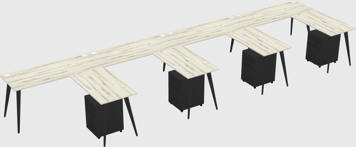 Modern L-shaped Office Desk