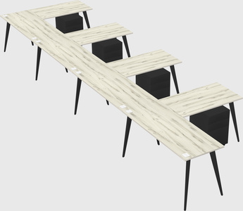 Modern l-shaped office desk