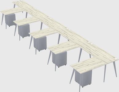 Modern l-shaped office desk