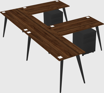 Modern l-shaped office desk