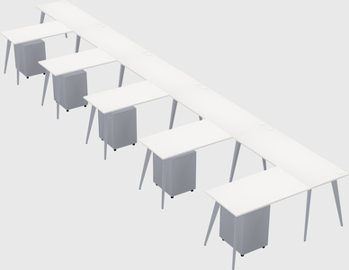 Modern l-shaped office desk